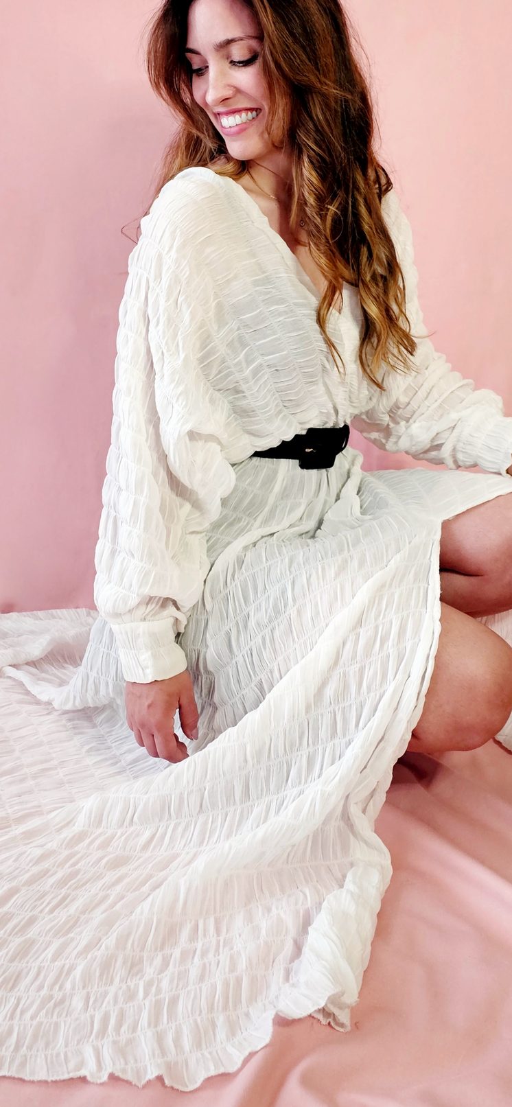 Textured Collection — Textured White Dress